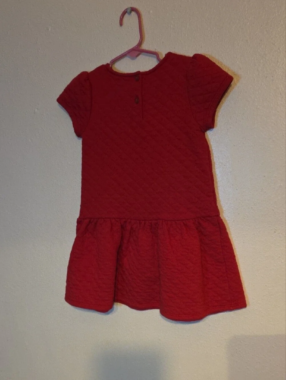 Gymboree Red Quilted Dress with Snowflake Appliqué 5T